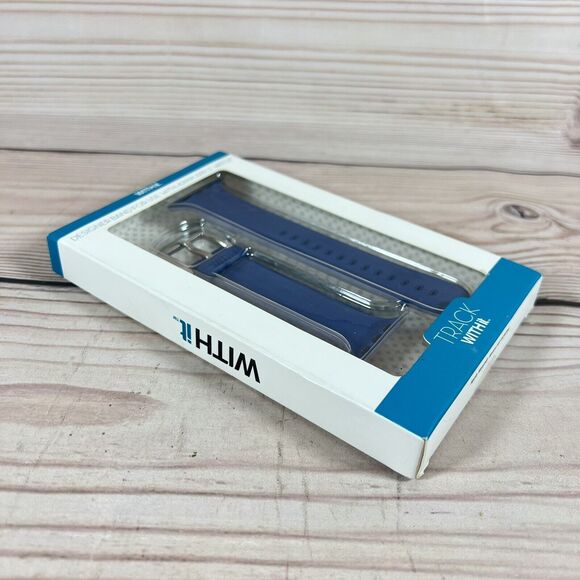 Dark Blue Silicone Sport Strap Watch Band Compatible with 42/44/45mm Apple Watch - Picture 4 of 7